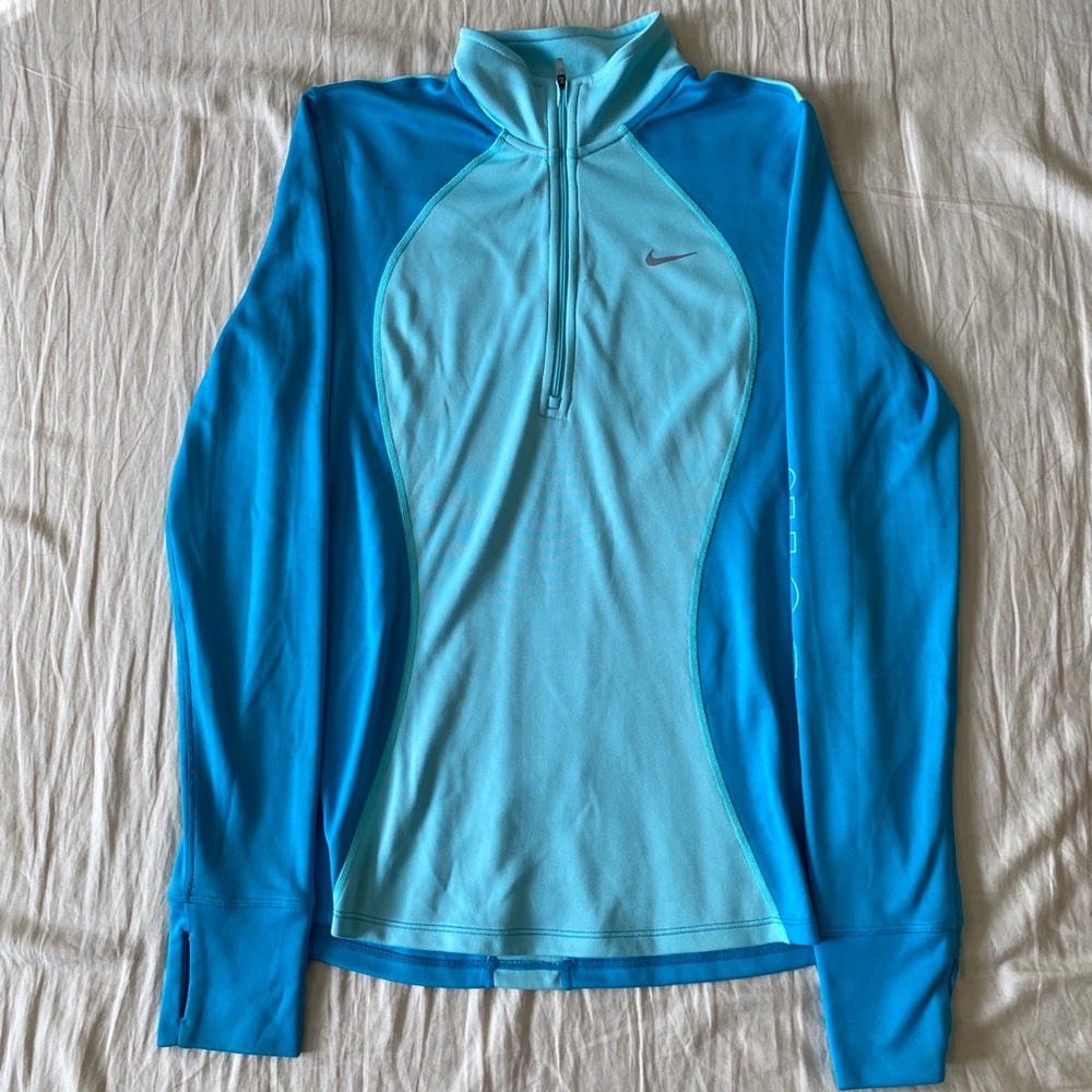 Blue Nike Running Quarter Zip